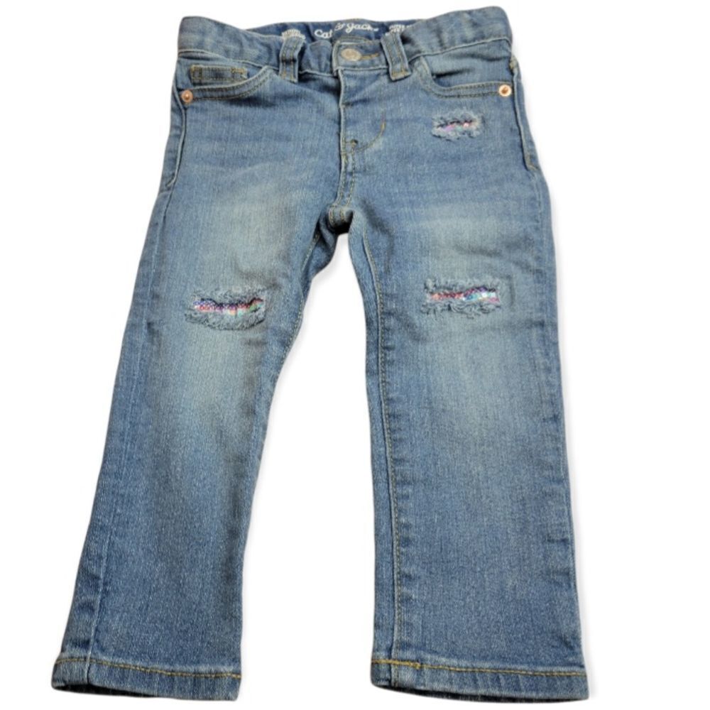 Cat & Jack sequin jeans 2T